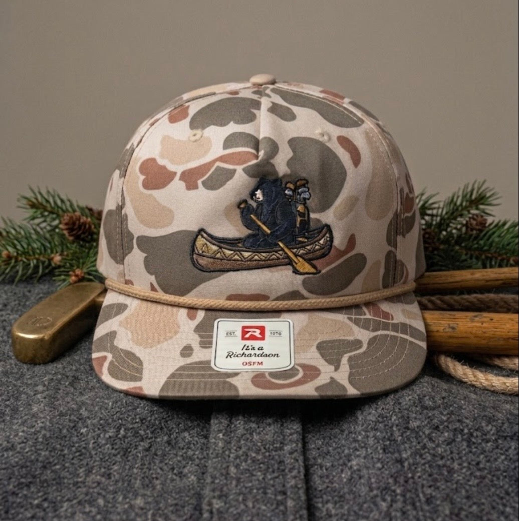 Grizzly Greens camo Richardson 256P rope golf hat