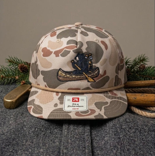 Grizzly Greens camo Richardson 256P rope golf hat